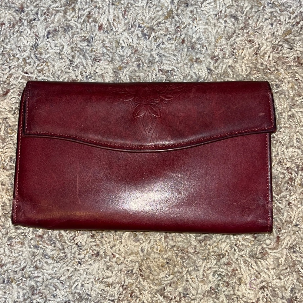 Rolf’s Tooled Cowhide Leather Wallet